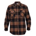 thumbnail image 1 of Rothco Extra Heavyweight Buffalo Plaid Flannel Shirt -Brown, 1 of 2