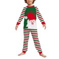 thumbnail image 3 of Daeful Pyjama de Nuit Manches Longues Ensemble de Pyjamas Assortis pour la Famille Femmes Hommes Enfants Ensemble de Pyjamas de Noël Rouge Vert Bébé 6, 3 of 7