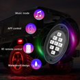 thumbnail image 4 of Cagogo RGB Chassis Lights, Bluetooth Wireless Remote Control Off-Road Vehicle Atmosphere Lighting Kit, Waterproof IP68 Durable ABS Plastic LED Underglow Lights, Six Light Trailer for Truck SUV ATV, 4 of 9