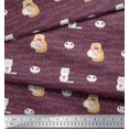 thumbnail image 2 of Soimoi Velvet Fabric Sweet Cat Kids Print Sewing Fabric Yard 58 Inch Wide, 2 of 3