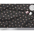 thumbnail image 3 of Soimoi Black Rayon Fabric American Robin Bird Print Fabric by The Yard 56 Inch Wide, 3 of 5
