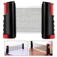 thumbnail image 1 of Ping Pong Paddles Included, Retractable Net For Anywhere Table Tennis, Convert Ordinary Tables Into Ping Pong Arenas, Weather-Proof Strong Nylon Net, Portable And Compact, 1 of 7