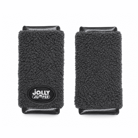 Couvre-sangles doux en peluche Jolly Jumper | Coussins de sangles en sherpa pour siège d’auto et poussette | Préviennent les irritations, lavables à la machine, ajustement universel