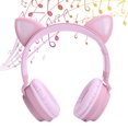 thumbnail image 4 of On Ear Headphone, Compact  Headphone Stereo Foldable with Microphone for Music for Game Pink, 4 of 7