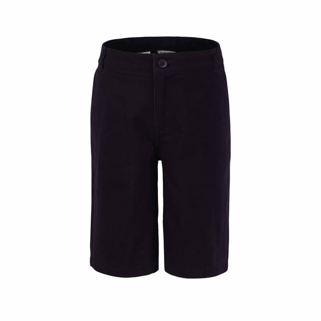 Bienzoe Bermudas à devant Plat pour Garçon, Uniformes Scolaires, Noir, 7