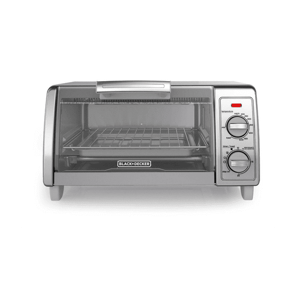 Black & Decker Four Grille-Pain à Convection Naturelle, Acier Inoxydable, 4 Tranches