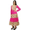thumbnail image 2 of Bimba Kurti Longue en Coton pour Femmes Rose Kurta pour Dames à Manches Longues Robe Imprimée à Motif Floral, 2 of 7