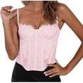 thumbnail image 1 of Bras for Women, Womens Solid Color Lace Suspender Wrapped Around Chest Waist And Backless Bra With Transparent Mesh And Zipper Closure, 1 of 2