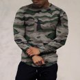 thumbnail image 2 of Pompotops T-shirt à Manches Longues en Coton Extensible pour Hommes Automne Sports Course Grande Taille en Solde, 2 of 8