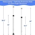 thumbnail image 3 of EcoNesxp 51 Inch Inside Sliding Patio Door Window Security Bar Stop Inch Inside Sliding Patio Door Window Security Bar Stop Sliding Glass Door Lock Hardware 16 To For Home Apartment Security, 3 of 5