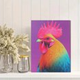 thumbnail image 2 of Rooster Artwork Kitchen Canvas Wall Art 15.75x11.81 Inches, 2 of 8