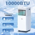 thumbnail image 2 of HOMCOM 10,000 BTU Air Conditioner, Quiet AC Unit with Remote Control, White, 2 of 10
