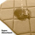 thumbnail image 4 of zanvin Memory Foam Bath Mat 5 Set Bathroom Rugs for 5 Pcs Toilet Mats Universal Soft Comfortable Water Absorption Non-Slip Thick Machine Washable Easier To Dry Dark Bathroom Rug, Gifts for Mom, 4 of 5