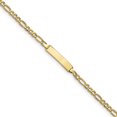 thumbnail image 1 of Bracelet ID à Maillons Figaro Semi-Plein en Or Jaune 10K, 1 of 3