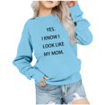 thumbnail image 1 of Économies d'Hiver! SROBPTY Chandails à Manches Longues pour Tout-Petits, T-Shirt pour Enfants à Manches Longues Imprimé, T-Shirt Imprimé à Col Rond Court, Convient aux Garçons et aux Filles, Bleu Pâle, 2 Ans, 1 of 4