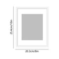 thumbnail image 2 of SIYTUAU 8X10 In Photo Frame Suitable For Displaying 8X10 In Photos Without A Mat For Wall Or Tabletop Display Plastic Material 10 X 8 X 1.2 Inches Clear Glass White, 2 of 7
