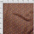 thumbnail image 3 of oneOone Popeline de Coton Brun Rouille Tissu Floral Tissu pour Robe Tissu Imprimé Tissu au Mètre 56 Pouces de Large, 3 of 4