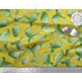 thumbnail image 3 of Soimoi Yellow Rayon Fabric Cactus Tree Printed Fabric 1 Yard 56 Inch Wide, 3 of 5