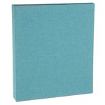 Uxcell 3 Binder de sonnerie, A5 Taille Flexible Round Binder Grande Capacité Linge Planner Binder pour Business Home Classroom, Sky Blue