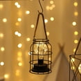 thumbnail image 4 of EGNMCR Desk Lamp Metal LED Lantern Battery Powered, Light With LED Edsion Style Bulb. Great For Weddings, Parties, Patio, Events For Indoors desk lamp, 4 of 7