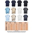 thumbnail image 2 of Innerwin T Shirt Retro Style Mens Tees Summer Solid Color Plain  Tops Black-3 L, 2 of 2