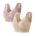 thumbnail image 1 of Timegard 2pc Bras for Women Plus Size Lace No Underwire Full-Coverage High Support Comfort Everyday Bras, 1 of 2