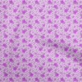 thumbnail image 1 of oneOone Polyester Spandex Purple Fabric Florals Craft Projects Decor Fabric Printed By The Yard 56 Inch Wide, 1 of 4
