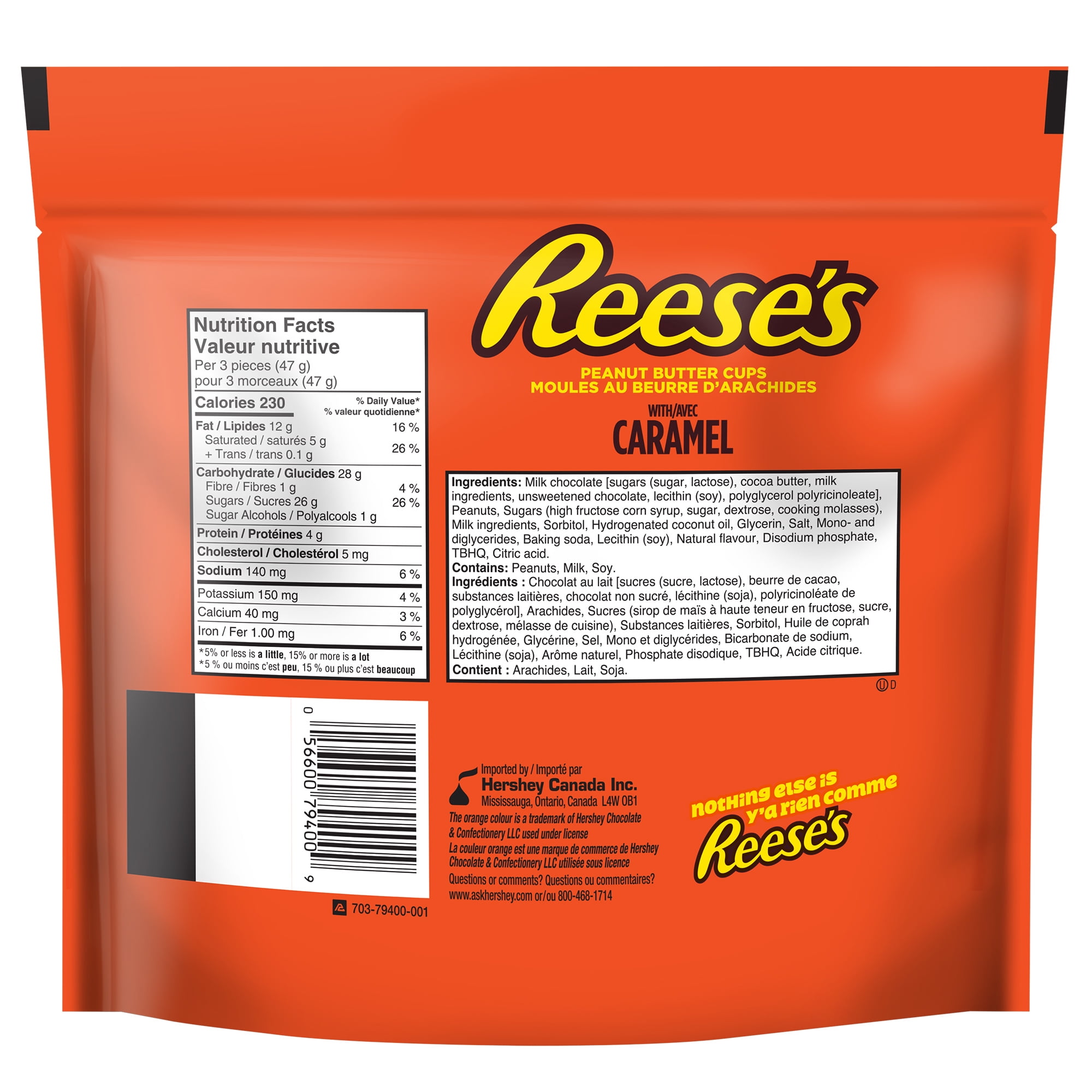 REESE'S with Caramel Snack Size, great for sharing, 170g
