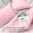 thumbnail image 3 of Bare Home Goose Down Alternative Comforter Set - 3 Piece Set - Full/Double, Light Pink, 3 of 7