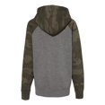 thumbnail image 2 of Independent Trading Co. PRM15YSB Youth Special Blend Raglan Hooded Sweatshirt, 2 of 2