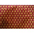 thumbnail image 4 of oneOone Cotton Silk Fabric Floral & Flying Swan Block Printed Craft Fabric BTY 42 Inch Wide, 4 of 4
