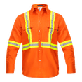thumbnail image 1 of Flame Resistant FR High Visibility Shirt – 88%C/12%N – 7 oz twill, 1 of 3