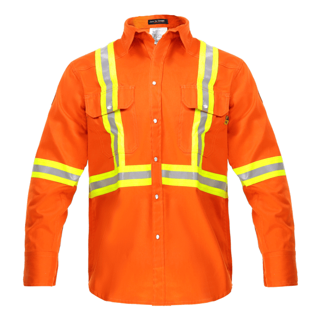 Flame Resistant FR High Visibility Shirt – 88%C/12%N – 7 oz twill