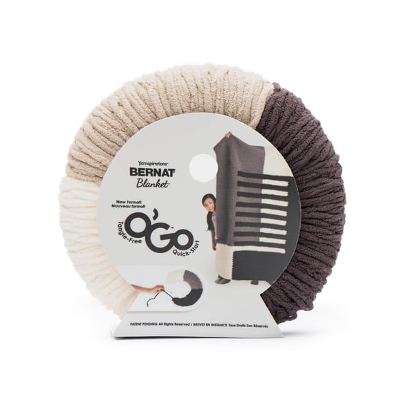 Bernat® Blanket O'Go™ Yarn, Polyester #6 Super Bulky, 10.5oz/300g, 220 Yards