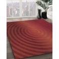 thumbnail image 3 of Ahgly Company Tapis Rectangulaire Lavable en Machine Rouge Lave, 2 Pieds x 4 Pieds, 3 of 7