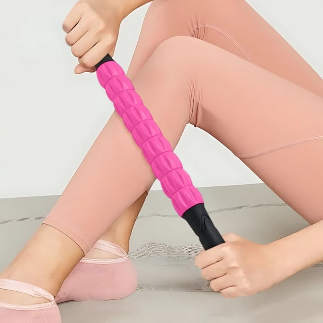 Jpxdew Gear Massage Stick,Fascia Roller Muscle Recovery Tool,Yoga Deep Tissue Relaxation,Plastic Shaft
