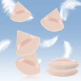 thumbnail image 2 of 6 PCS Powder Puffs, Pure Cotton Soft Triangle Wedge Makeup Powder Puff for Loose Powder Mineral Powder Body Powder Cotton Velour Cosmetic Foundation Sponge Makeup Tool (Nude), 2 of 5