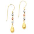 thumbnail image 1 of Boucles d'Oreilles Pendantes Tricolores en Forme de Goutte et Perles TL537, 1 of 2