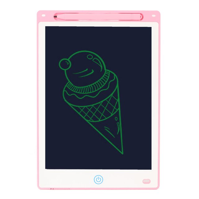 Tablette d'Écriture LCD 10 Pouces Tablette de Dessin Écran Coloré Tableau Éducatif pour Enfants Adultes Rose