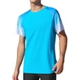 thumbnail image 1 of Charmo Chandails de Bain Dégradés à Manches Courtes pour Hommes Séchage Rapide UPF 50+ Protection Solaire Rash Guards Course Randonnée Natation Hauts, 1 of 9