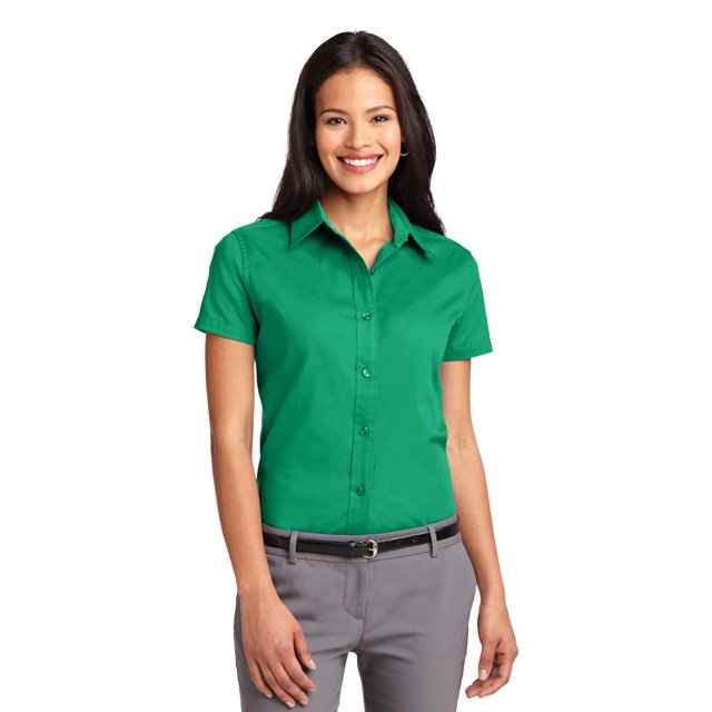 Port Authority Chemise à Manches Courtes pour Femmes Entretien Facile L508