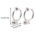 thumbnail image 3 of ZLight 10 Pcs Convertisseurs de Pinces d'Oreille Accessoires de Boucles d'Oreilles Vis/levier Non Percés Faits à la Main avec Boucle Coussinets en Plastique Accessoires Type4 1 Ensemble, 3 of 6