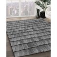 thumbnail image 3 of Ahgly Company Tapis d'Intérieur Lavable en Machine Carré Transitionnel Gris Canon, 7 Pieds Carré, 3 of 7