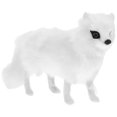 thumbnail image 1 of MasteelfCA Décoration en Forme de Renard de Simulation Modèle d'Animal Ornement Animal Renards Vifs Poupée, 1 of 8