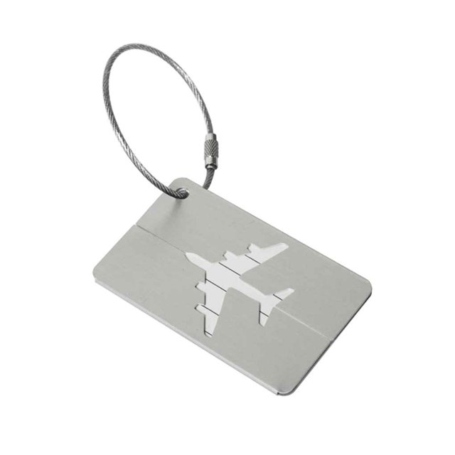 New Aluminium Luggage Tags Suitcase Label Name Address Tag Suitcase ID Bag Baggage Tag Travel
