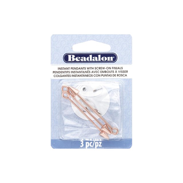 Beadalon Instantanée Pendentif Cône 36.6x1.6mm Or Rose