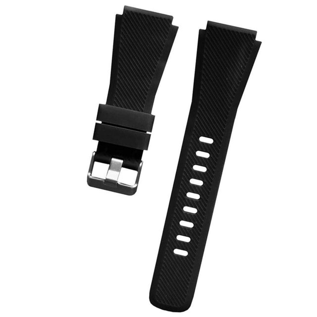 tredstone Replacement Silicone Band Strap For Samsung Gear S3 22mm Band black