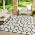 thumbnail image 1 of Rug Branch Alfombra Abstract Indoor Outdoor Area Rug, Grey Beige, Geometric - Living Room, Bedroom, Dining Room, and Kitchen, 1 of 7