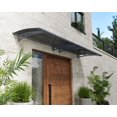 thumbnail image 4 of CANOPIA by PALRAM Aquila 3 ft. x 10 ft. Door and Window Fixed Awning - Grey, 4 of 9