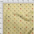 thumbnail image 1 of oneOone Silk Tabby Fabric Artistic Bird Print Sewing Fabric BTY 42 Inch Wide, 1 of 4